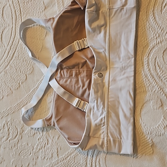 Beautiful White Lululemon Sports Bra - Picture 3 of 5